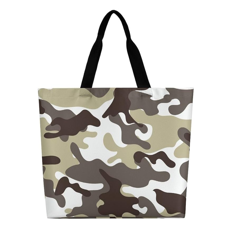 ADMJ トートバッグ 迷彩バッグ カモフラ柄 男女兼用 グレー×トリコロール ADMJ トートバッグ 迷彩バッグ カモフラ柄 男女兼用 グレー